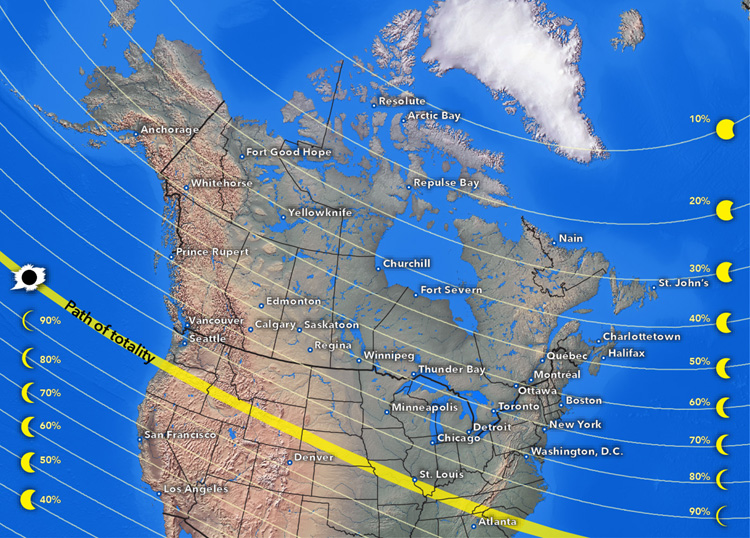 Map of Eclipse Path