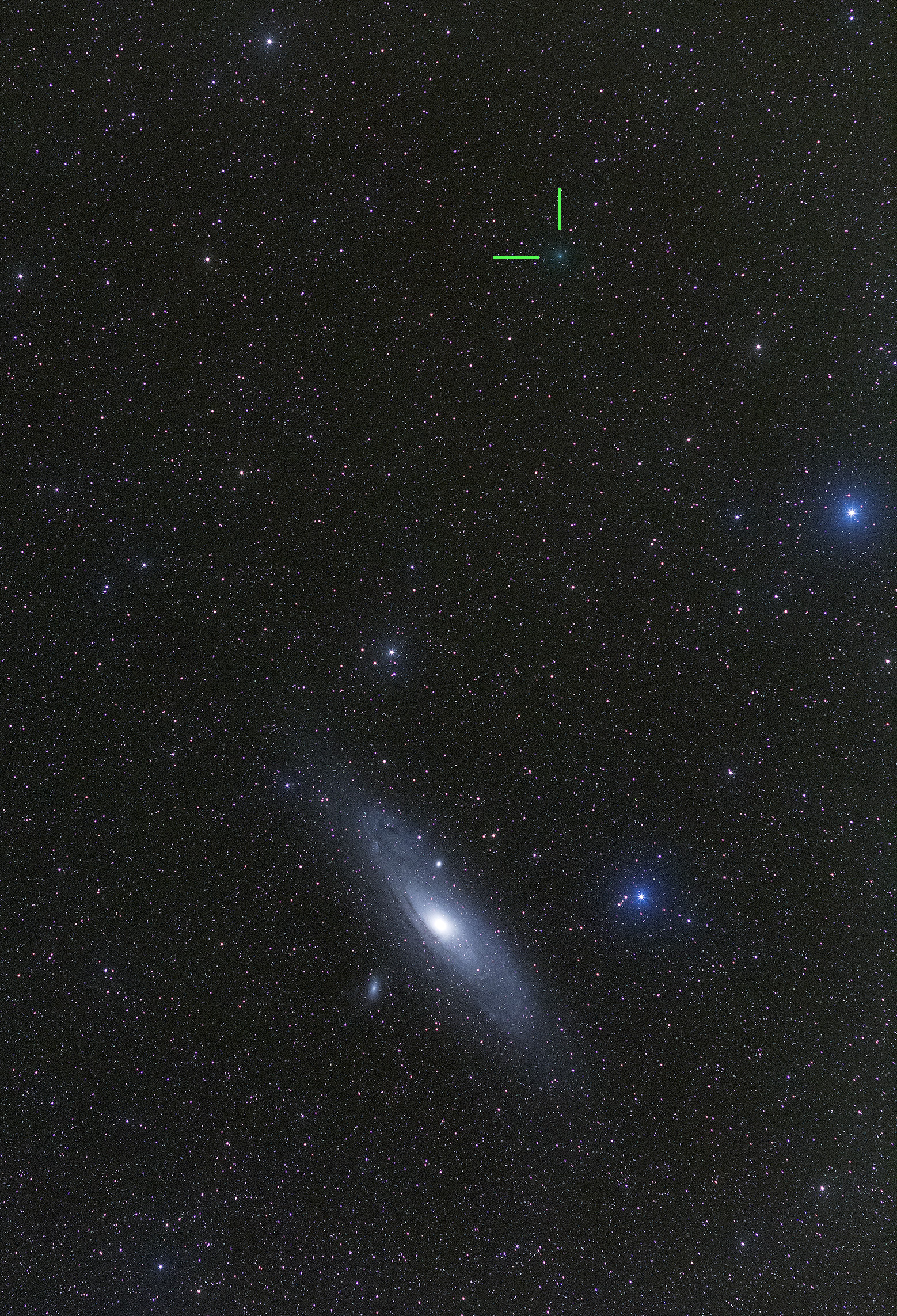 M31 and comet