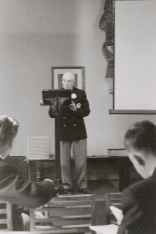 Frank DeKinder at the 1959 AGM