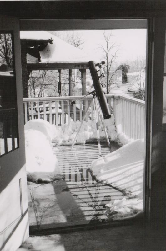 Telescope on Balcony